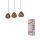 Pendelleuchte Braun Papier E27 61 cm modern OSRAM
