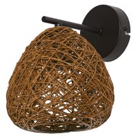 Wandlampe Papier E27 B:16 cm modern Design OSRAM