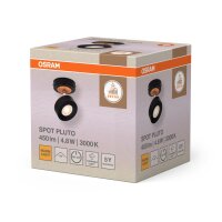 LED Wandstrahler schwenkbar Schwarz Holz 3000 K OSRAM