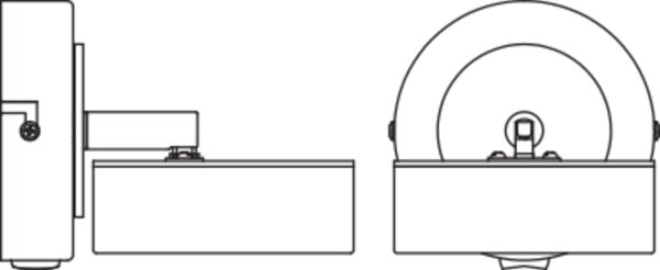 LED Wandstrahler schwenkbar Weiß Holz 3000 K OSRAM