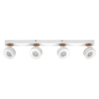 LED Deckenstrahler verstellbar Weiß Holz 3000 K OSRAM