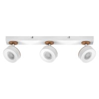 LED Deckenstrahler schwenkbar Weiß Holz 3000 K OSRAM