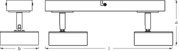 LED Deckenstrahler verstellbar Holz Weiß 3000 K OSRAM