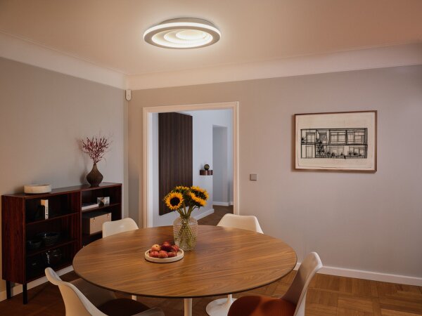 LED Deckenlampe Weiß Metall 3000K L:50,6cm rund OSRAM