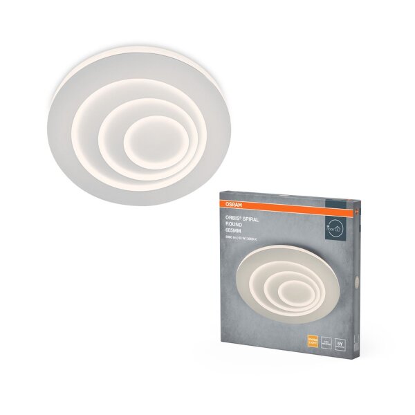 LED Deckenleuchte Weiß Metall 3000 K Ø68,5cm OSRAM