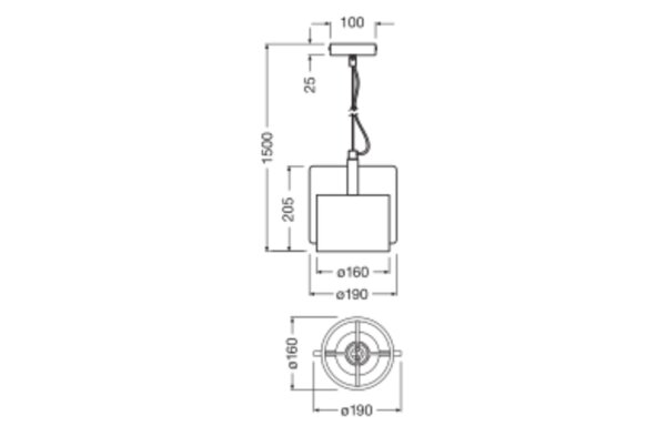 Wandleuchte Rosa Beton E27 L:19 cm modern OSRAM