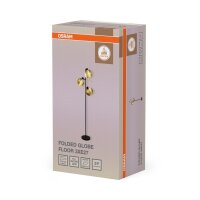 Stehlampe Gold Schwarz Stahl E27 H:180 cm modern OSRAM
