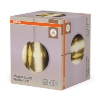 Runde Hängelampe Schwarz Stahl Gold E27 Ø38...