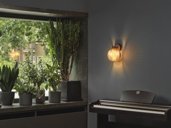 Wandleuchte Gold Schwarz Stahl E27 B:14,5 cm OSRAM