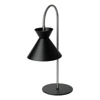 Tischleuchte verstellbar Schwarz Metall E27 OSRAM