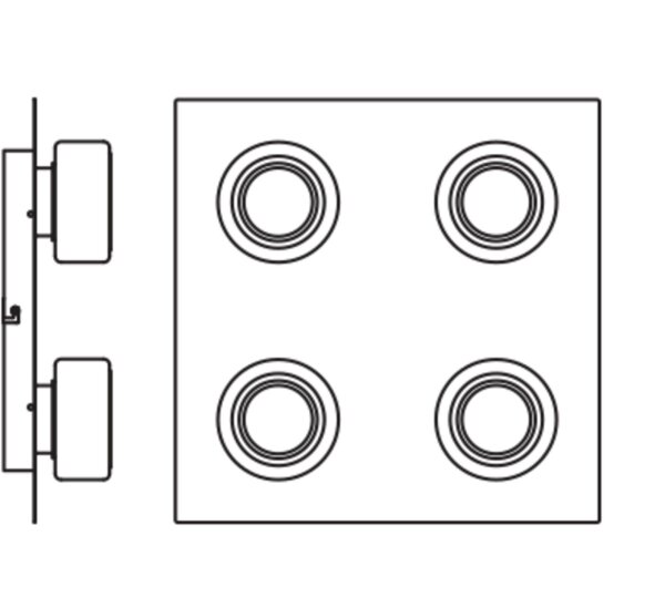 LED Deckenlampe Click-CCT CCT Schwarz Glas IP44 OSRAM