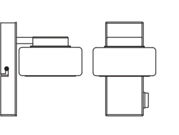 LED Wandlampe Click-CCT Metall Chrom Glas IP44 OSRAM