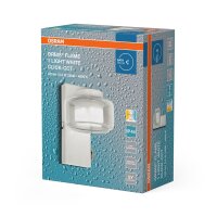 LED Wandleuchte Click-CCT Metall Weiß Glas IP44 OSRAM