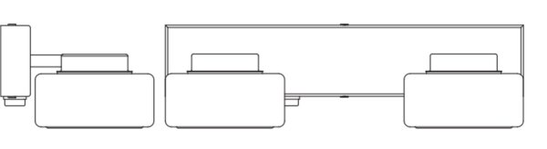 LED Wandlampe Click-CCT Metall Glas Schwarz IP44 OSRAM