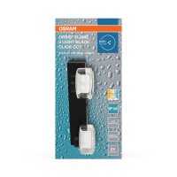 LED Wandlampe Click-CCT Metall Glas Schwarz IP44 OSRAM