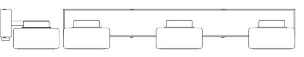 LED Wandlampe Click-CCT Metall Glas Chrom IP44 OSRAM