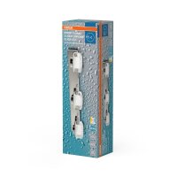 LED Wandlampe Click-CCT Metall Glas Chrom IP44 OSRAM
