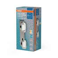 LED Wandleuchte Click-CCT Metall Chrom Glas IP44 OSRAM