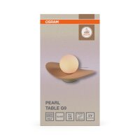 Tischleuchte Glas Filz Beige G9 13,5 cm wohnlich OSRAM