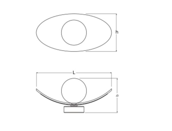 Wandlampe Glas Filz Beige G9 H:15 cm modern OSRAM