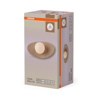 Wandlampe Glas Filz Beige G9 H:15 cm modern OSRAM