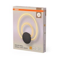 LED Wandleuchte Metall Dunkelgrau 3000 K B:33,5cm OSRAM