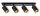 Spot schwenkbar flexibel Metall Schwarz Gold GU10 OSRAM