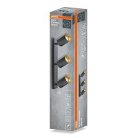 Deckenstrahler schwenkbar Schwarz Gold Metall GU10 37cm