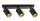 Deckenstrahler schwenkbar Schwarz Gold Metall GU10 37cm