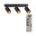 Deckenstrahler schwenkbar Schwarz Gold Metall GU10 37cm