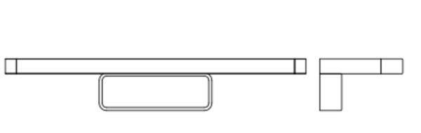 LED Spiegelleuchte Schwarz Alu 3000-4000K IP44 OSRAM
