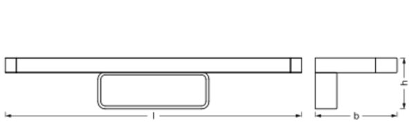 LED Spiegelleuchte Schwarz Alu 3000-4000K IP44 OSRAM