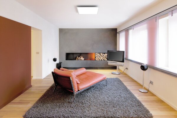 LED Deckenleuchte Weiß Alu 3000 K L:59,5cm OSRAM