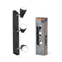 LED Deckenspot schwenkbar Metall Schwarz GU10 OSRAM