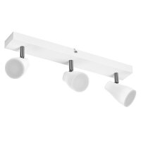 LED Deckenspot schwenkbar Weiß Metall GU10 L:44cm...