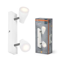 LED Deckenspot schwenkbar Weiß Metall GU10 L:27cm...