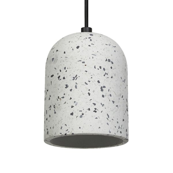 Pendelleuchte Schwarz Terrazzo Weiß E27 Ø15 cm OSRAM