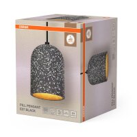 H&auml;ngelampe Schwarz Terrazzo E27 &Oslash;15 cm modern...