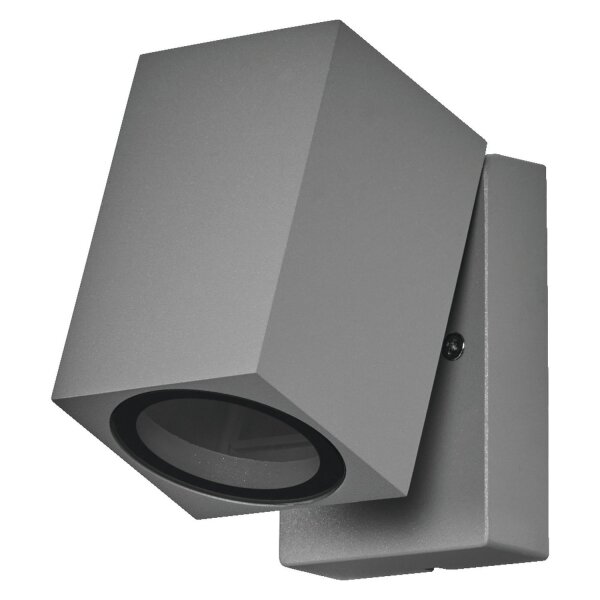 Wandstrahler schwenkbar Silber Alu IP44 GU10 OSRAM