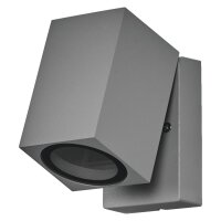 Wandstrahler schwenkbar Silber Alu IP44 GU10 OSRAM