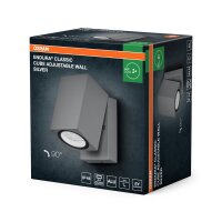 Wandstrahler schwenkbar Silber Alu IP44 GU10 OSRAM