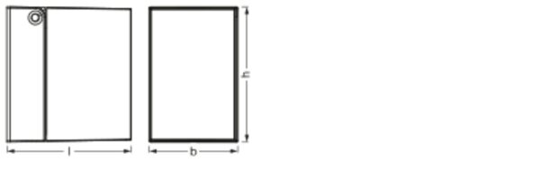 Wandstrahler verstellbar Schwarz Alu IP44 GU10 OSRAM