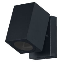 Wandstrahler verstellbar Schwarz Alu IP44 GU10 OSRAM