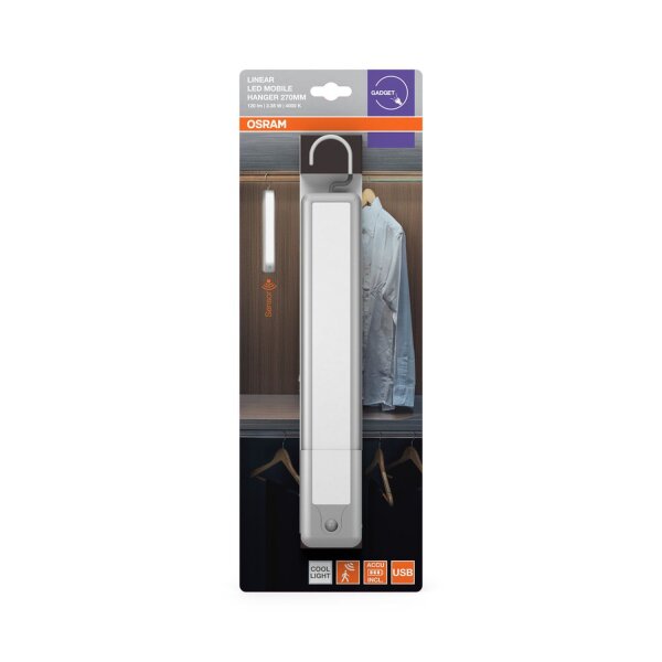 LED Akku Wandleuchte Sensor Weiß Metall 4000K OSRAM