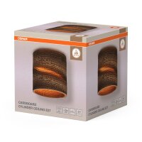 Deckenleuchte Karton E27 Metall rund B:25 cm OSRAM