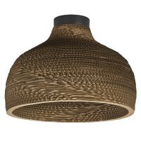 Deckenleuchte Karton Braun E27 Metall B:36 cm OSRAM