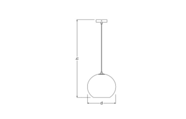 Hängelampe Karton E27 Braun Stahl L:26 cm OSRAM