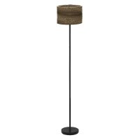 Stehlampe Karton E27 Braun Schwarz H:160 cm OSRAM