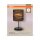 Tischlampe Karton E27 Braun Stahl H:20 cm OSRAM