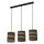 Pendelleuchte Karton Braun 3-flammig E27 L:83 cm OSRAM